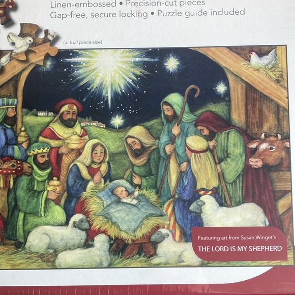 Lang 1000 Piece Nativity Puzzle Feat. Art from Susan Winget BRAND NEW - Picture 5 of 7